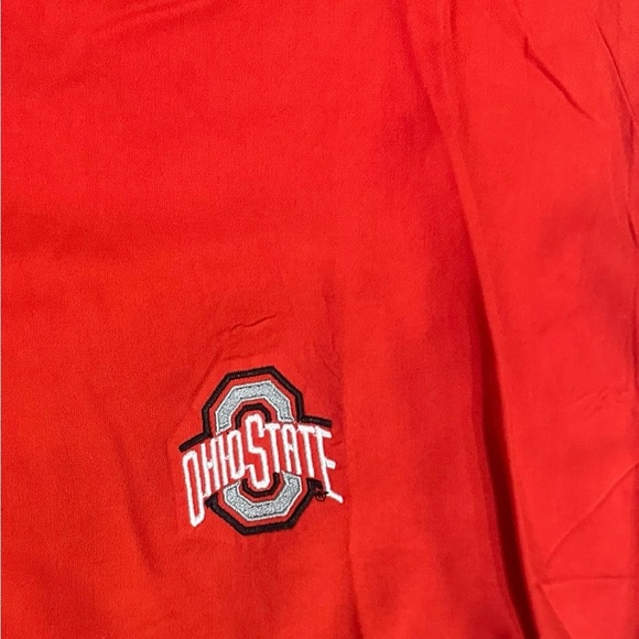 NCAA Ohio State Buckeyes UG Apparel Women's V-Neck Striped Blouse NWT Medium - Picture 5 of 6